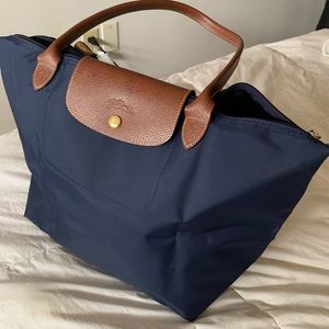 Longchamp Navy Large Tote